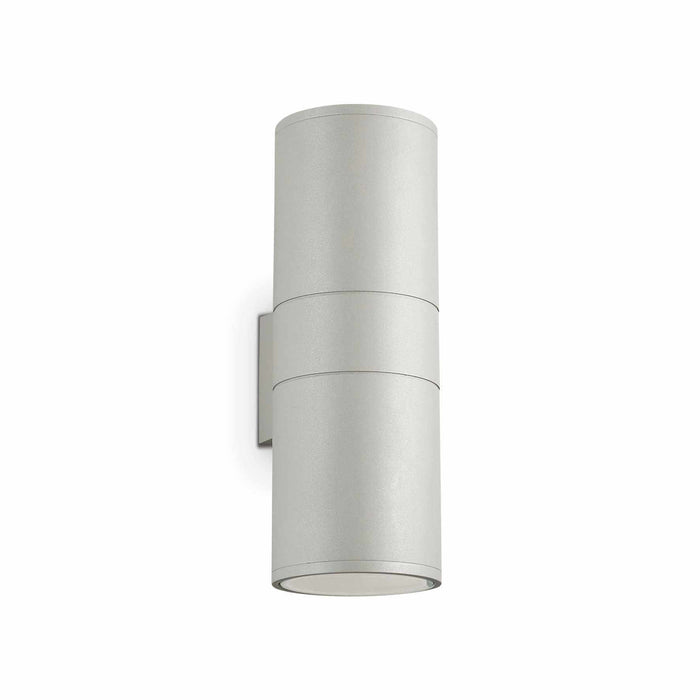 GUN: Small Aluminium Up/Down Outdoor Wall Light (Avail in Varnished Aluminium, Anthracite, Black, Coffee, Grey & White)