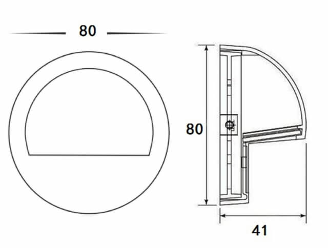 Solid Cast Aluminum Step Light (Available in Black & Brown)