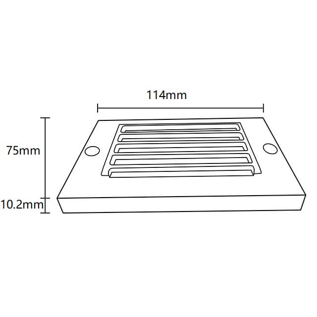 Cast Brass LED Integrated Frosted Lens Surface Mount Step/Wall Light (Available in Aged Brass & Black))