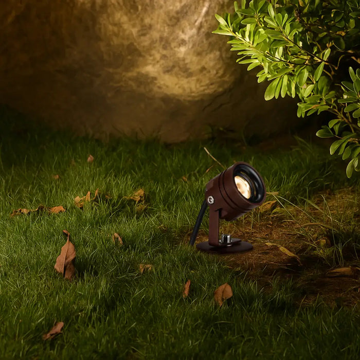 RILTO: 24V Exterior LED Garden Spike Light (Available in Rust, Green & Black)