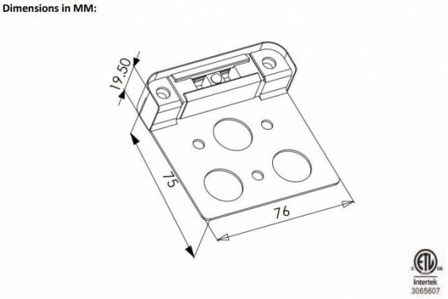 76mm 2700K LED Integrated Ledge/Step Light