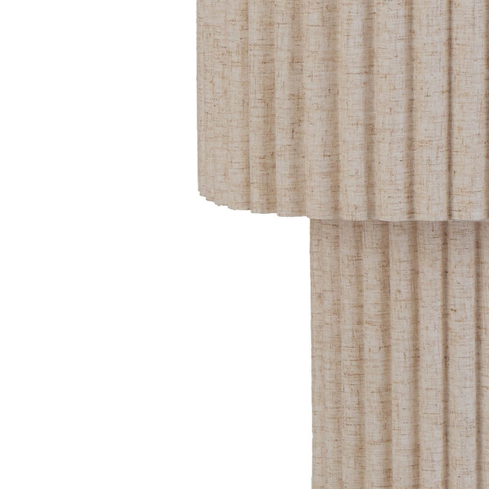 ALCONA: Pendant Lamp Wrapped in Textured Fabric (Available in Black, Beige & Green)