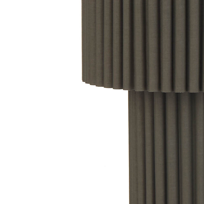 ALCONA: Pendant Lamp Wrapped in Textured Fabric (Available in Black, Beige & Green)