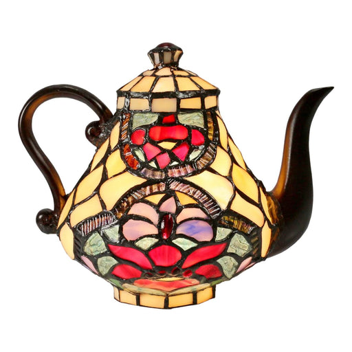 G&G Bros ALICIA: Teapot Leadlight Table Lamp