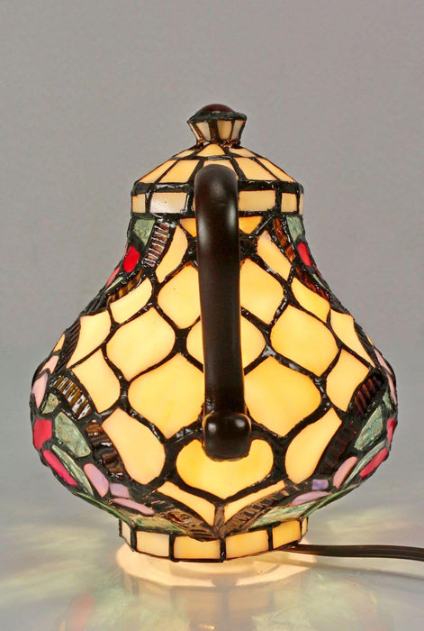 ALICIA: Teapot Leadlight Table Lamp