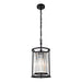 Cougar AMELIA: Black Clear Crystal Prisms Pendant Light (Available in 1 Light, 3 Light, 6 Light & 8 Light)