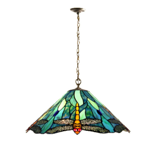 G&G Bros ANNIKA: Dragonfly Leadlight Hanging Pendant Lamp
