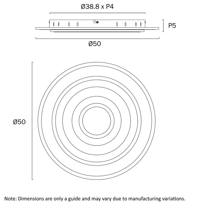 AREMA: 3CCT LED Close to Ceiling Pendant Light