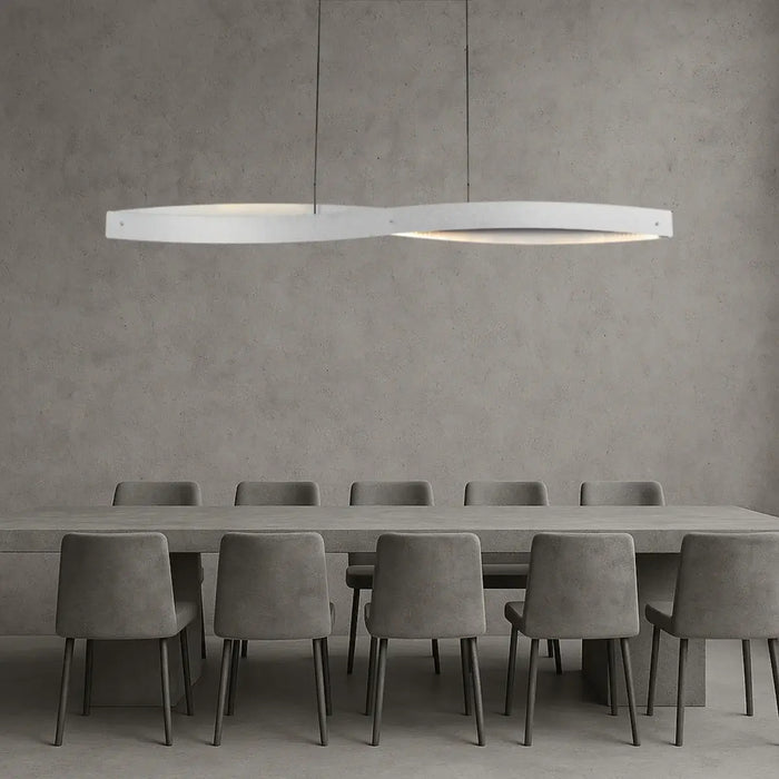 AREZZO: Modern Industrial  LED Pendant Light (Available in Black & Silver| 150cm & 240cm)