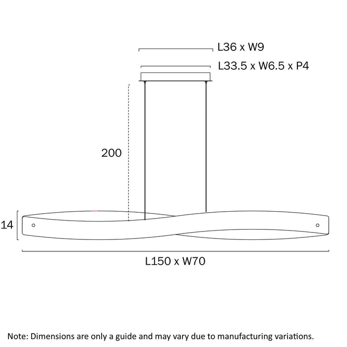 AREZZO: Modern Industrial  LED Pendant Light (Available in Black & Silver| 150cm & 240cm)