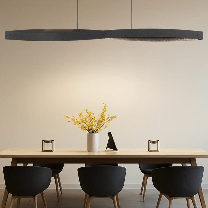 AREZZO: Modern Industrial  LED Pendant Light (Available in Black & Silver| 150cm & 240cm)