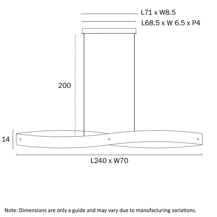 AREZZO: Modern Industrial  LED Pendant Light (Available in Black & Silver| 150cm & 240cm)