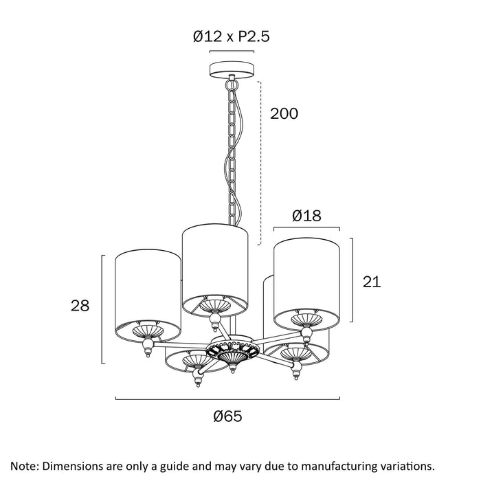 ARGOS: Modern Pendant Light with Cylindrical Shade (Available in 3 Light, 5 Light & 8 Light)