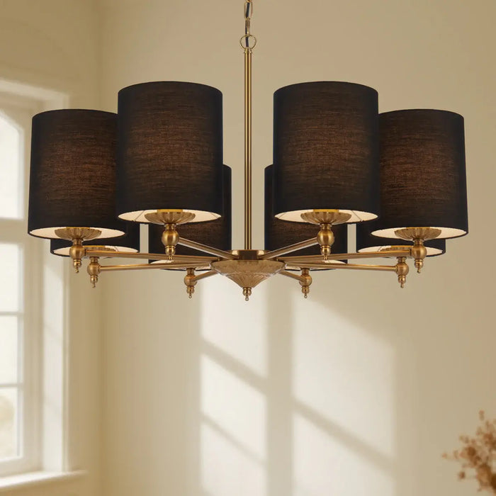 ARGOS: Modern Pendant Light with Cylindrical Shade (Available in 3 Light, 5 Light & 8 Light)