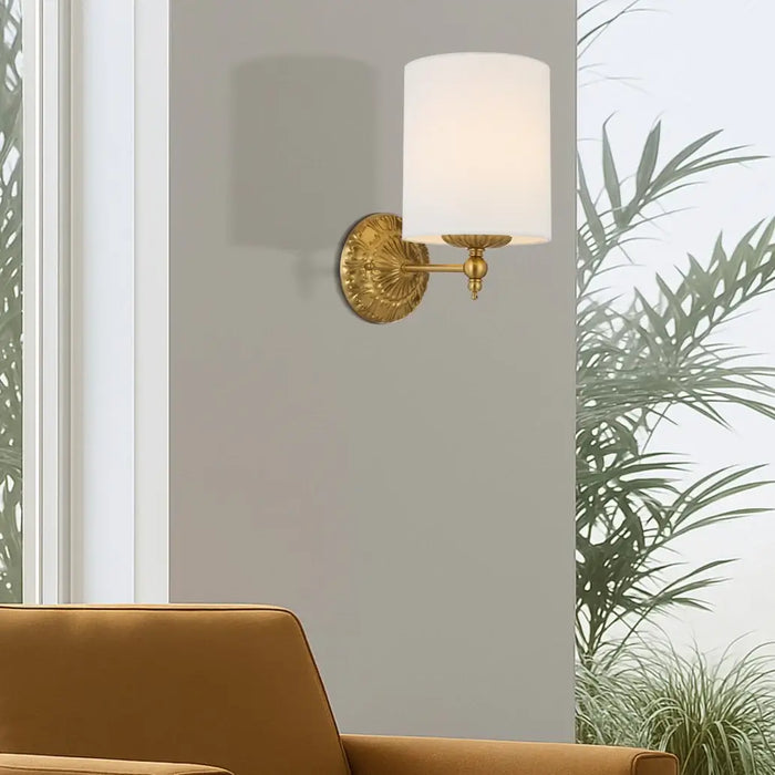 ARGOS: Modern Cylindrical Shade Wall Light (Available in Black & Ivory)