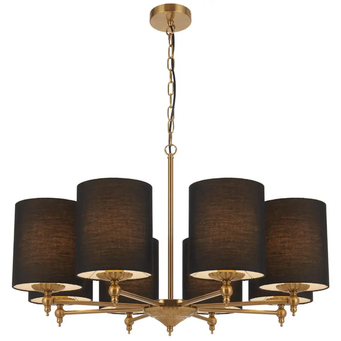 ARGOS: Modern Pendant Light with Cylindrical Shade (Available in 3 Light, 5 Light & 8 Light)