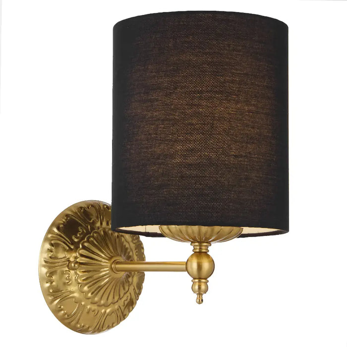 ARGOS: Modern Cylindrical Shade Wall Light (Available in Black & Ivory)