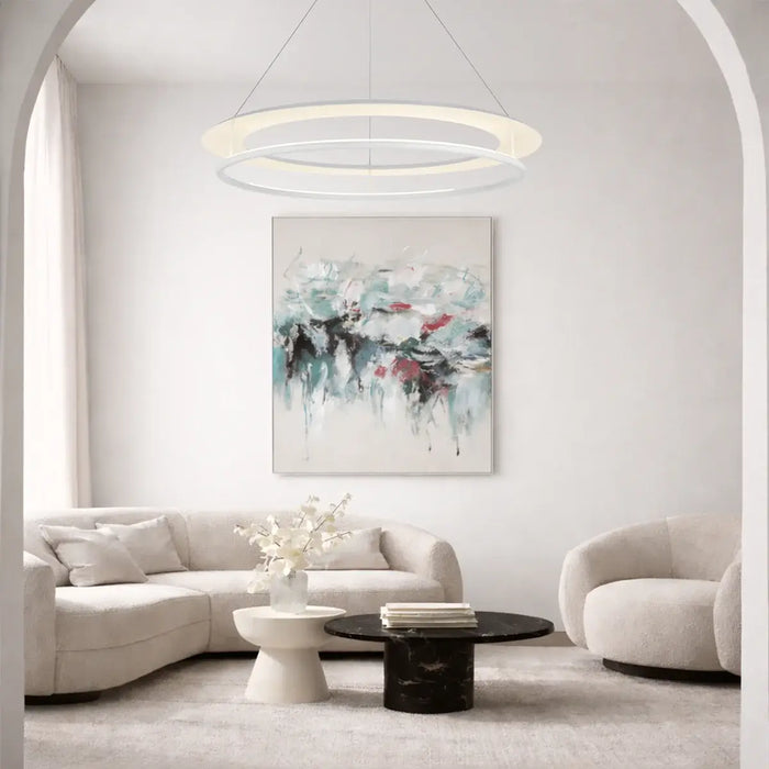 ARIVA: 3CCT Contemporary LED Ring Pendant Light (Available in 62cm, 80cm & 106cm)