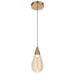 Telbix ATICO: Minimalist 1 Light Glass Pendant Light (Available in Smoke & Champagne)