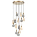 Telbix ATICO: 15 Light Glass Pendant Light