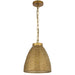 Telbix AYDIN: Dome Shaped Antique Brass Pendant Light with Intricately Perforated Metal Shade (Available in 28cm & 35cm)