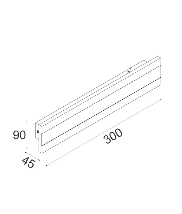 BANDA: Rectangular LED Tri-CCT IP65 Wall Lights with Frosted Diffuser (Available in Black & White)