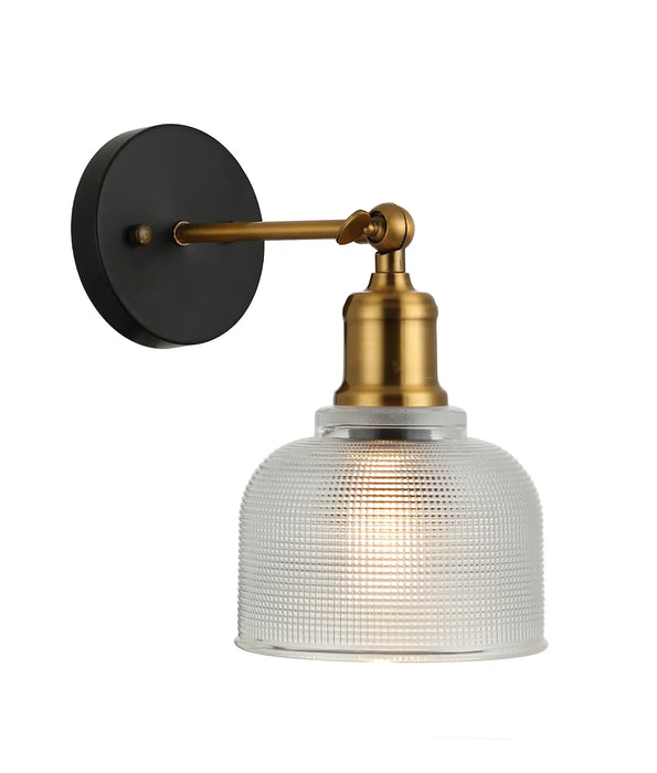 BELL: Dome Clear Segmented Glass Interior Wall Light