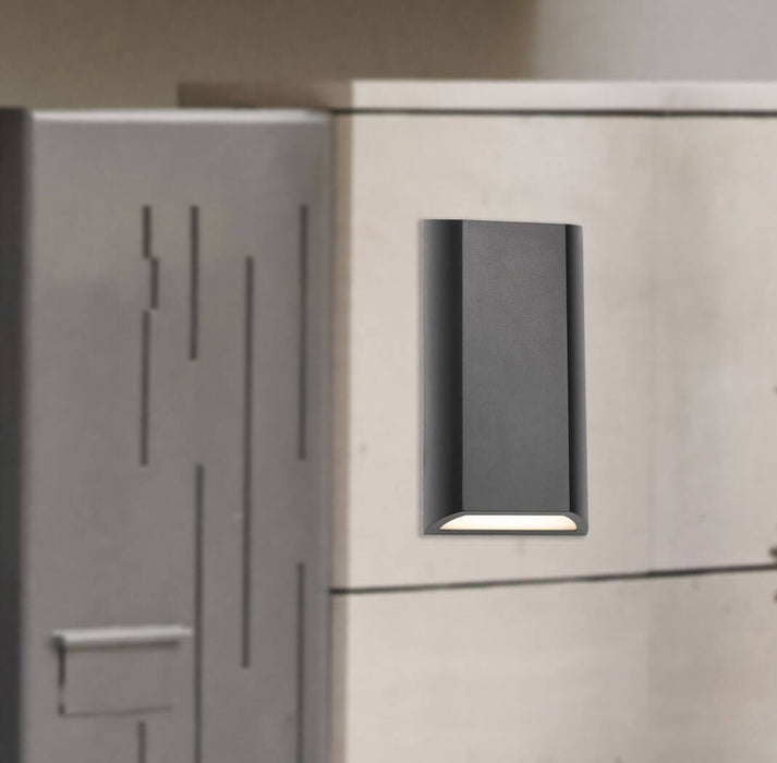 BLOC: 2x4W LED Up/Down Outdoor Wall Light (Avail in Black, Silver & White)