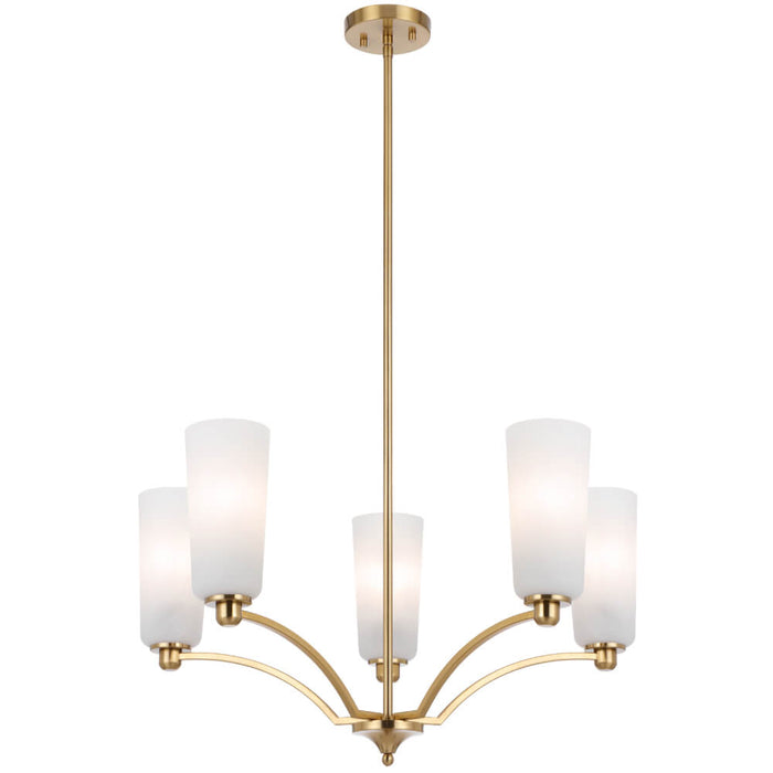 BREVAN: Modern Pendant Light with Glass Shades (Available in Black & Antique Gold, 5 Light, 8 Light & 9 Light)