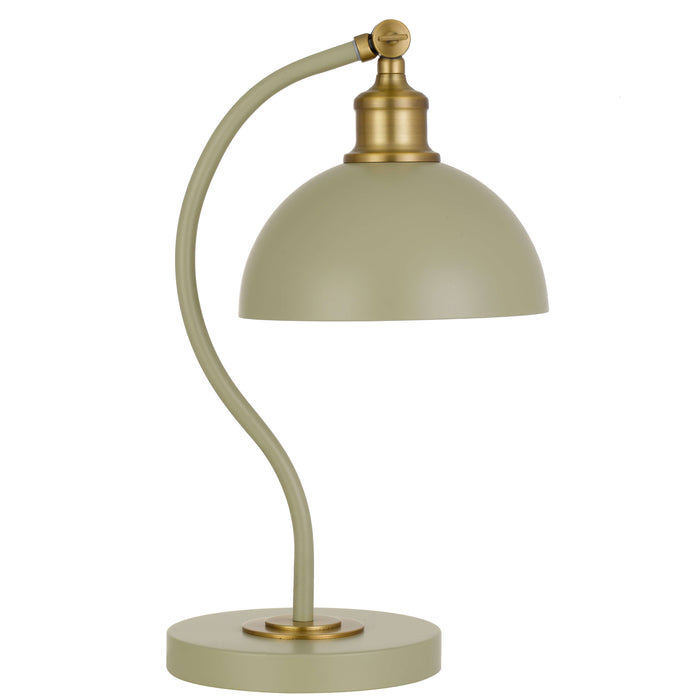 BREVIK: Metal Table Lamp With Adjustable Shade (Available in Green, Black, Orange & Beige)