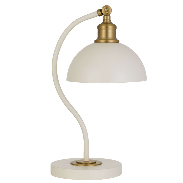 BREVIK: Metal Table Lamp With Adjustable Shade (Available in Green, Black, Orange & Beige)