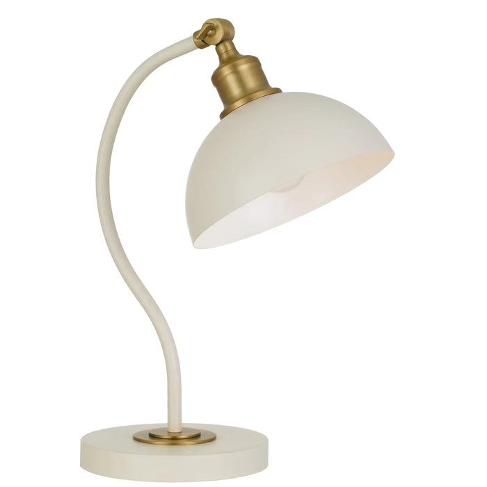 BREVIK: Metal Table Lamp With Adjustable Shade (Available in Green, Black, Orange & Beige)