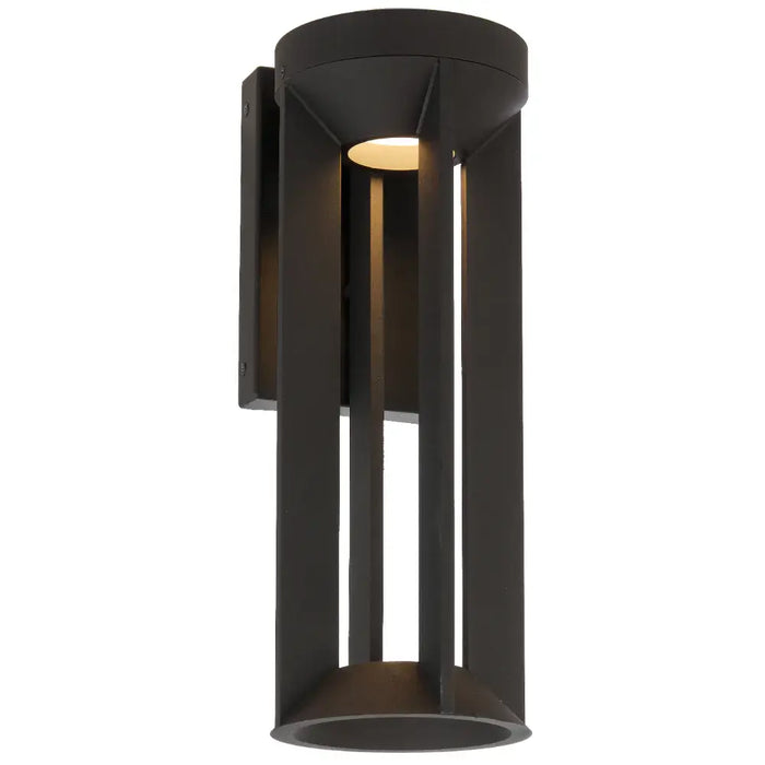 BRIXON: Black IP44 LED Exterior Wall Light (Available in 30cm & 40cm)