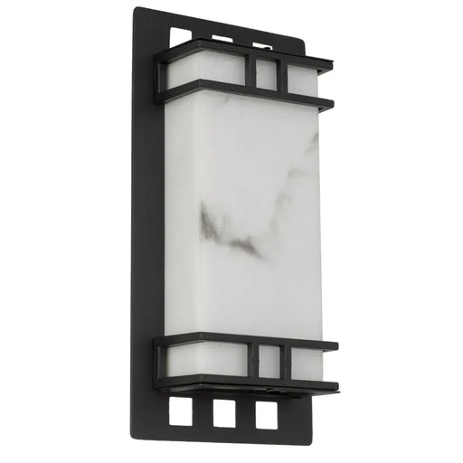 Telbix BURCH: Black Modern LED Outdoor Wall Light