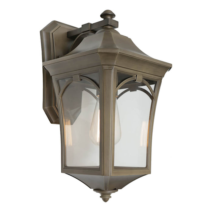 BURSTON: Traditional Exterior Coach Wall Light (Available in Black & Old Bronze, 2 Sizes)