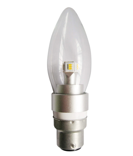 CLA 4W Frosted Candle LED Globes (Avail in B22, E27, B15, & E14 | 3000K & 5000K)