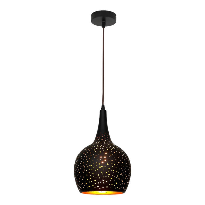 CLA CELESTE: Black Bohemian Bell Shape Pendant Light