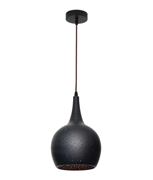 CELESTE: Black Bohemian Bell Shape Pendant Light