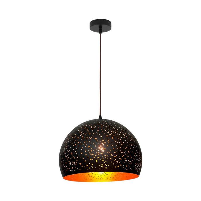 CLA CELESTE: Black Bohemian Dome Shape Pendant Light