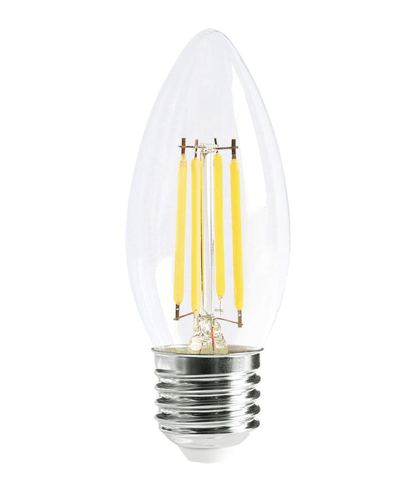 4W Dimmable Clear Candle LED Filament Globe (Avail in B22, E27, B15, & E14 | 2700K & 6000K)