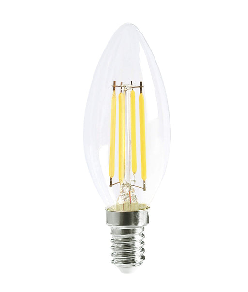 CLA 4W Dimmable Clear Candle LED Filament Globe (Avail in B22, E27, B15, & E14 | 2700K & 6000K)