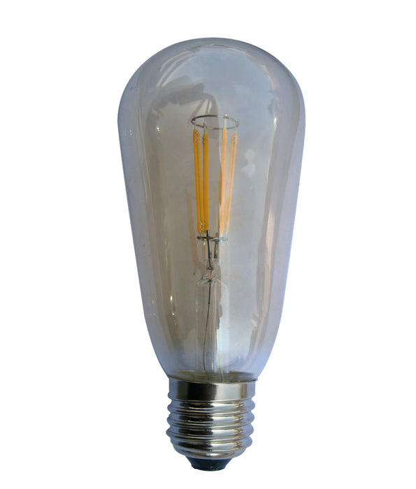 ST57 4W 2200K Vintage Amber Tinge LED Filament Globe (Avail in E27 & B22)