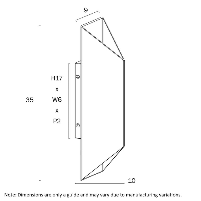 CHASKA: Modern IP44 Wall Light (Available in Black, Silver, Gold & Copper)