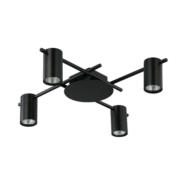 CLA TACHE: IP20 Interior Ceiling Spot Lights with Adjustable Black Heads (Avail in 3 Styles)