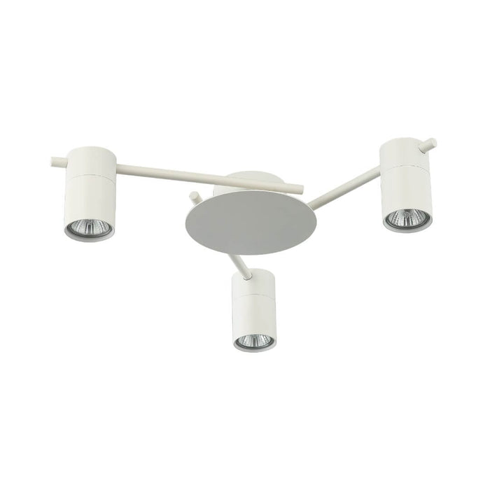 CLA TACHE: IP20 Interior Ceiling Spot Lights with Adjustable White Heads (Avail in 3 Styles)