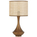 Telbix CLARIS: Bohemian Style Table Lamp with Raffia Shade (Available in Vintage Brass, White & Black)