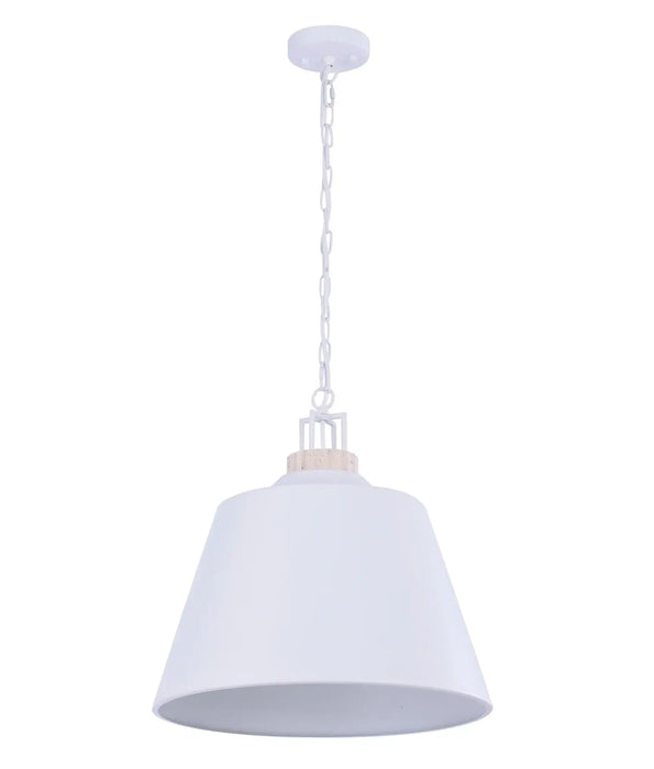 CLOCHE: Metal Shade with Travertine Highlight Bell Shape Interior Pendant Lights (Available in Antique Brass, Black & White)