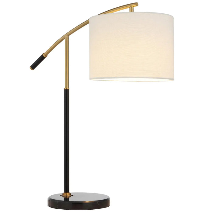 Telbix CRUZ: Modern Metal Table Lamp with Textured Fabric Shade