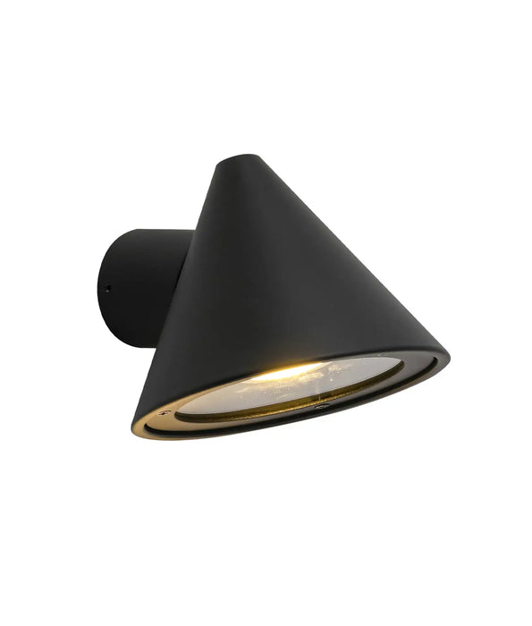 CUCHARA: Exterior Cone Surface Mounted Wall Lights (Available in Black, White, Galvanized, Electroplated Copper & Electroplated Brass Aluminium)