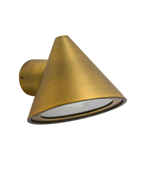 CUCHARA: Exterior Cone Surface Mounted Wall Lights (Available in Black, White, Galvanized, Electroplated Copper & Electroplated Brass Aluminium)